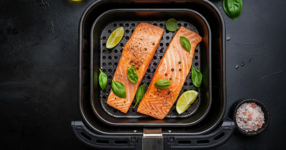 Laksefilet i airfryer, sprø overflate og saftig kjerne